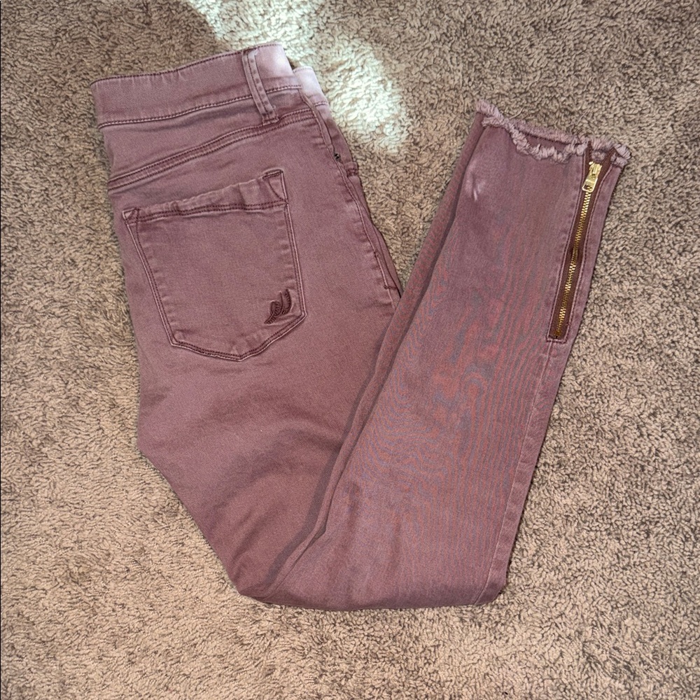 Express Mauve Ankle Legging midrise